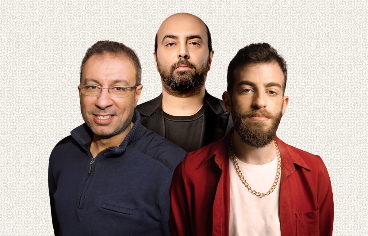 سليمان دميان وعصام الشرائطي وطارق مدكور
