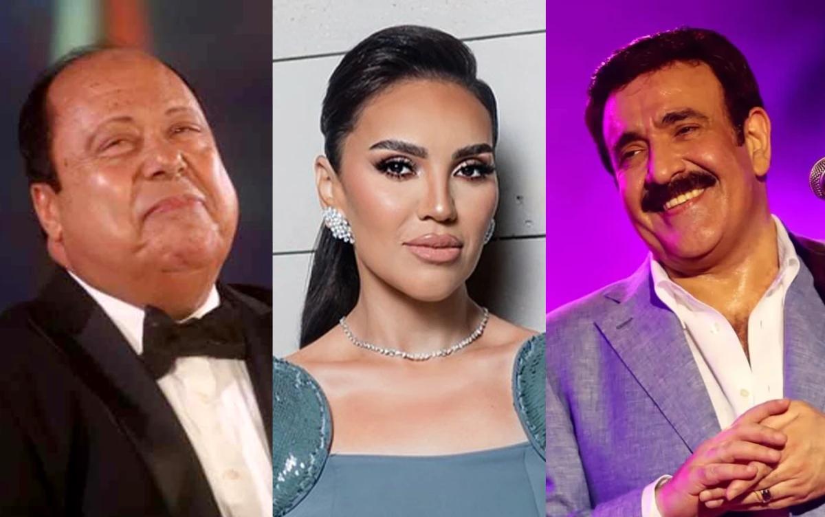 مي فاروق ونور مهنا وفؤاد زبادي