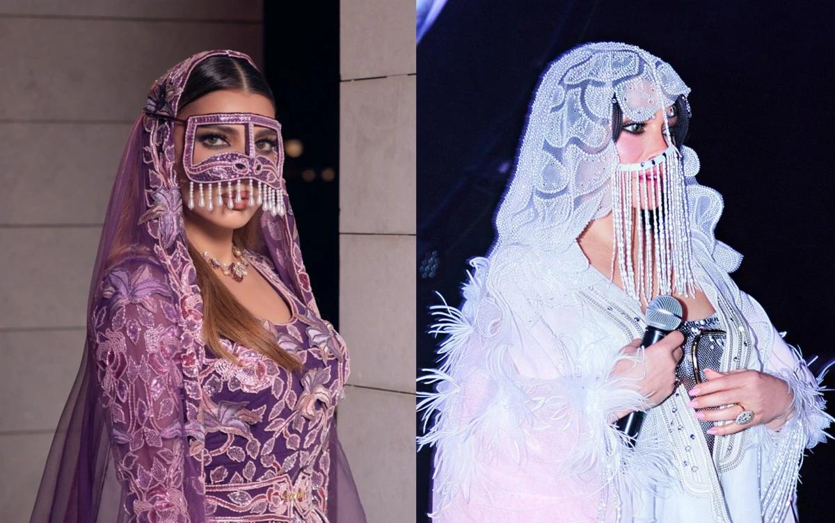 من أصالة نصري إلى هيفاء وهبي.. البرقع يتصدر المشهد بلمسة عصرية