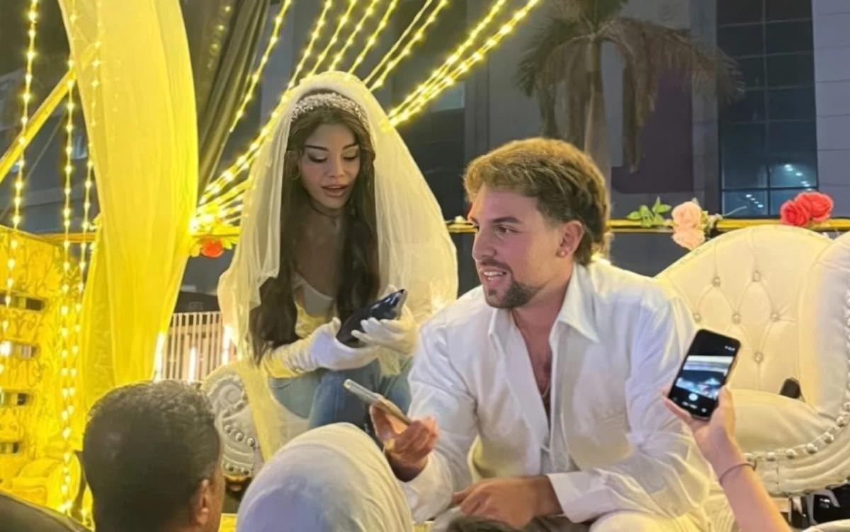 هيفاء وهبي تكشف سر فستان الزفاف وظهور سانت ليفانت