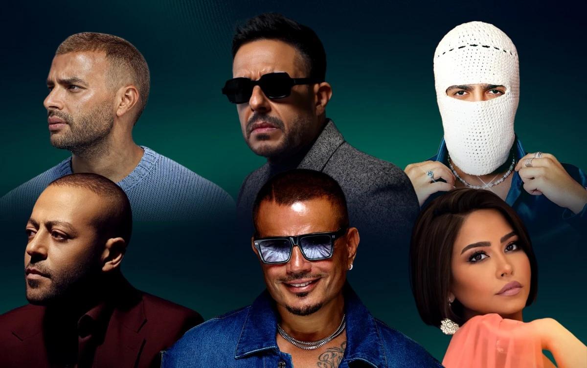 6 فنانين مصريين تصدروا قائمة بيلبورد عربية 100 فنان منذ انطلاقتها