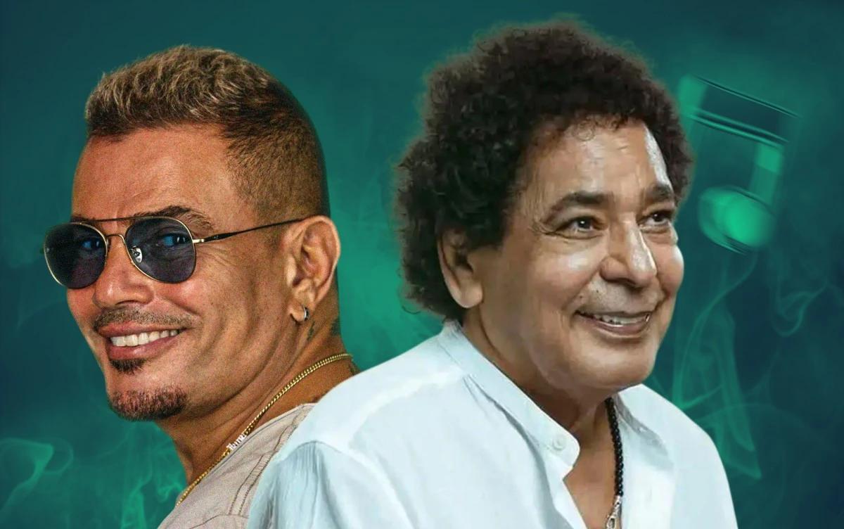 الكينج محمد منير والهضبة عمرو دياب… مسيرتان تتشاركان بالكثير