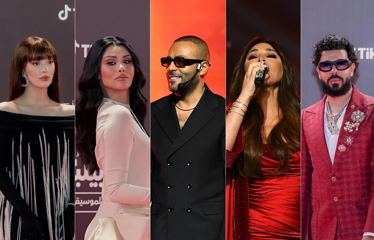 إطلالات الفنانين في حفل توزيع جوائز بيلبورد عربية للموسيقى