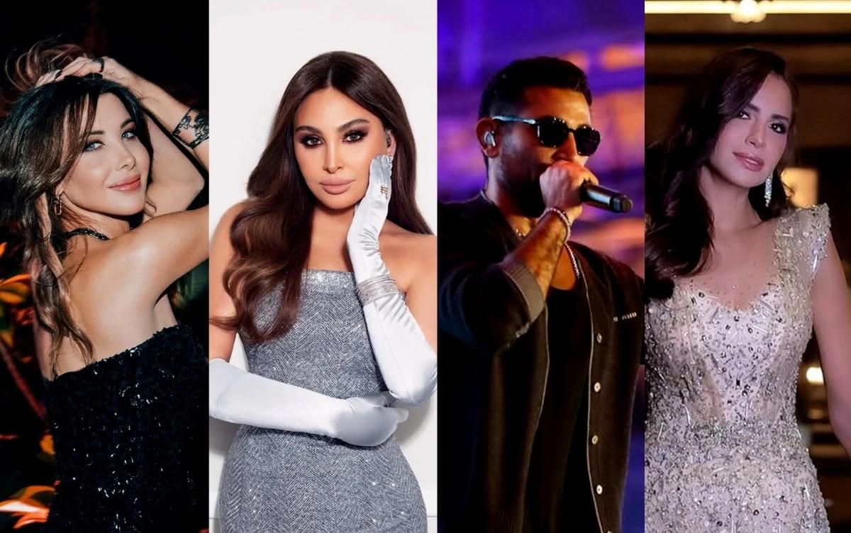 من آمال ماهر وإليسا إلى تامر حسني.. إطلالات النجوم والنجمات تشعل حفلات أكتوبر